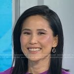 Vicky’s purple drop earrings on Today