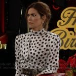 Victoria’s polka dot dress on The Young and the Restless