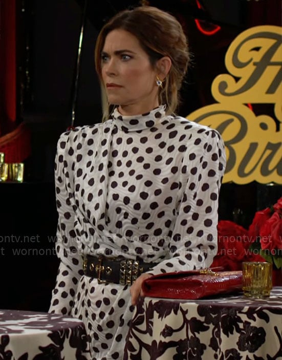Victoria's polka dot dress on The Young and the Restless