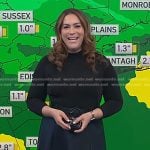 Violeta’s black mixed media dress on NBC News Daily