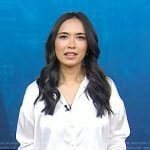 Emilie’s white tie front shirt on Today