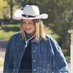 Whitney’s denim jacket on The Secret Lives of Mormon Wives