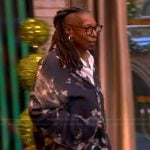 Whoopi’s black floral print shirt on The View