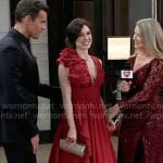 Willow’s red ruffled Nurses Ball gown on General Hospital