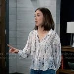 Willow’s tie dye shirt on General Hospital