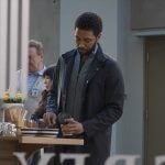 Winston’s black colorblock sneakers on Greys Anatomy