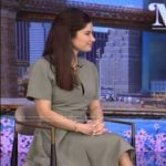 Dr Yalda Safa’s green keyhole dress on Live with Kelly and Mark
