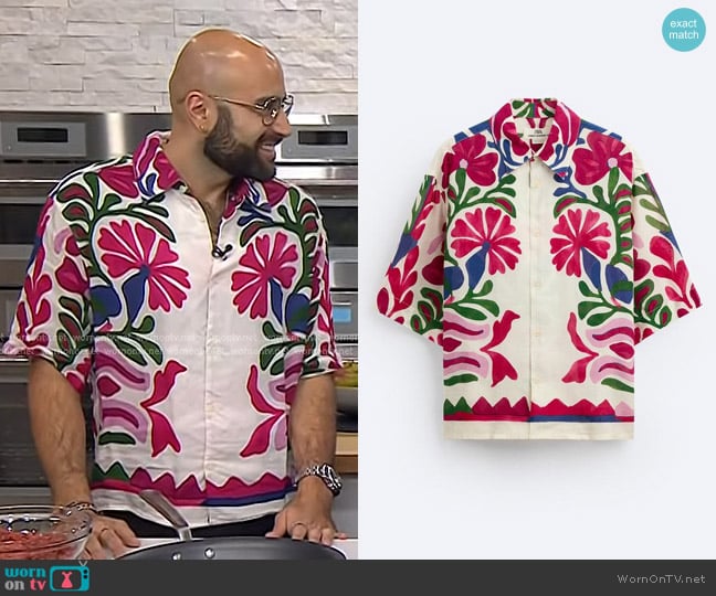 Zara Floral Shirt worn by Edy Massih on Today