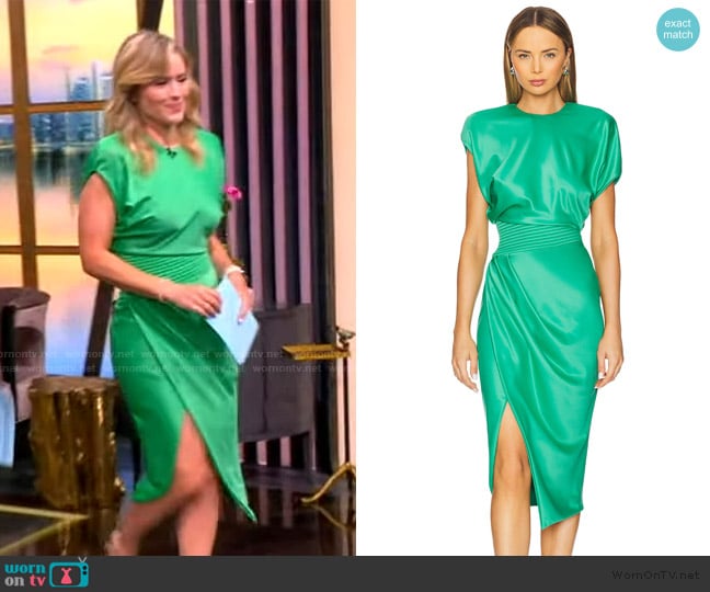 Zhivago Bond Midi Dress worn by Sara Haines on The View