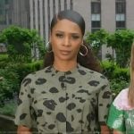 Zuri’s leopard print dress on Access Hollywood