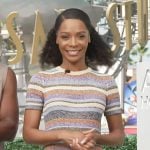 Zuri’s striped midi dress on Access Hollywood