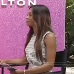 Zuri’s tweed mini dress on Access Hollywood