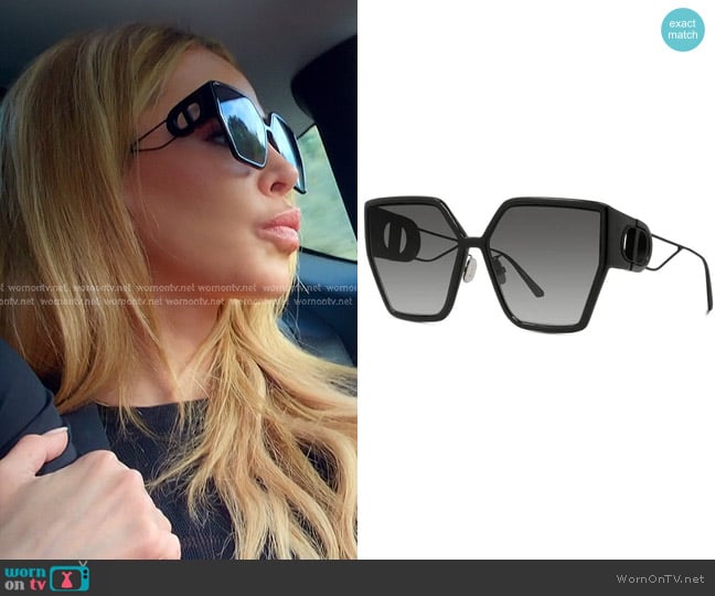 Dior 30Montaigne BU Sunglasses worn by Lisa Hochstein (Lisa Hochstein) on The Real Housewives of Miami