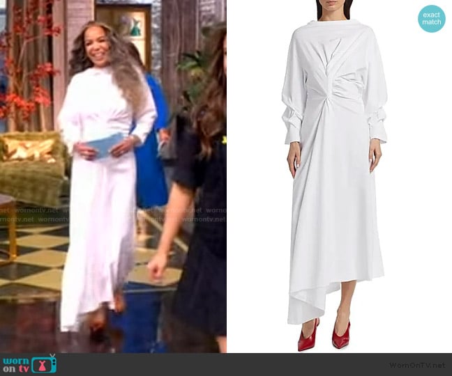 A.W.A.K.E. MODE Front Knot Maxi Dress worn by Sunny Hostin on The View