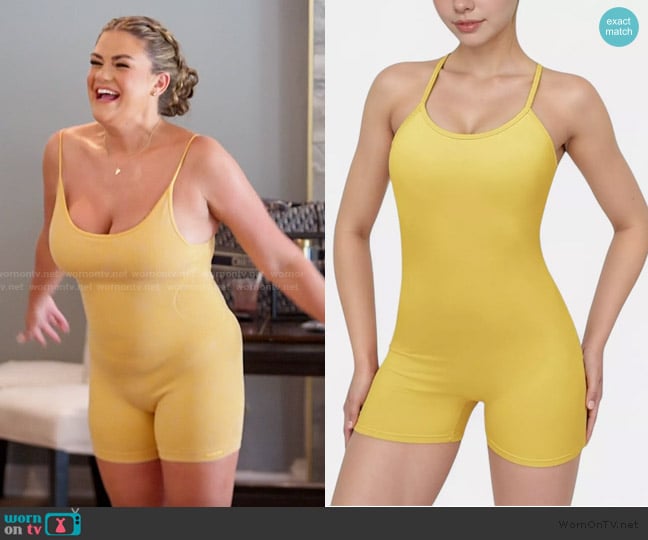 Anna Kaci Active Romper worn by Brittany Cartwright on The Valley