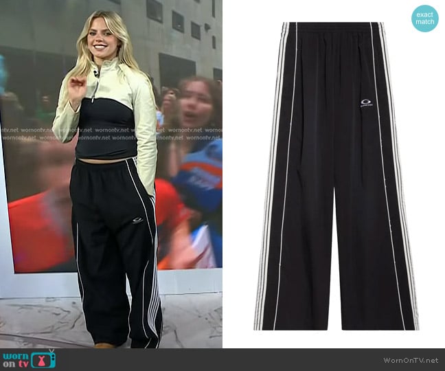 Balenciaga Oversize Track Pants worn by Reneé Rapp on Today