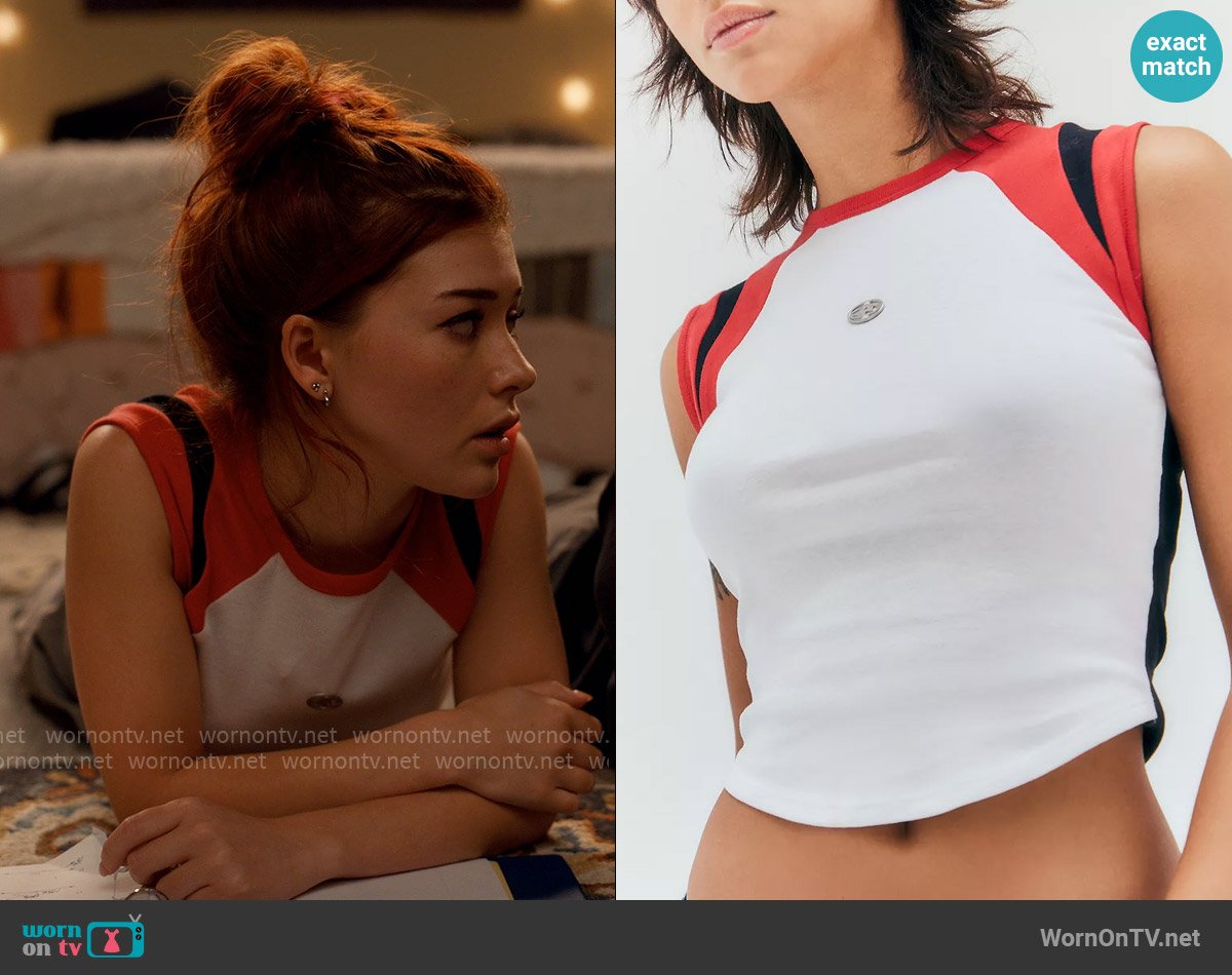 Basic Pleasure Mode Menace Tank Top worn by Abby Littman (Katie Douglas) on Ginny & Georgia