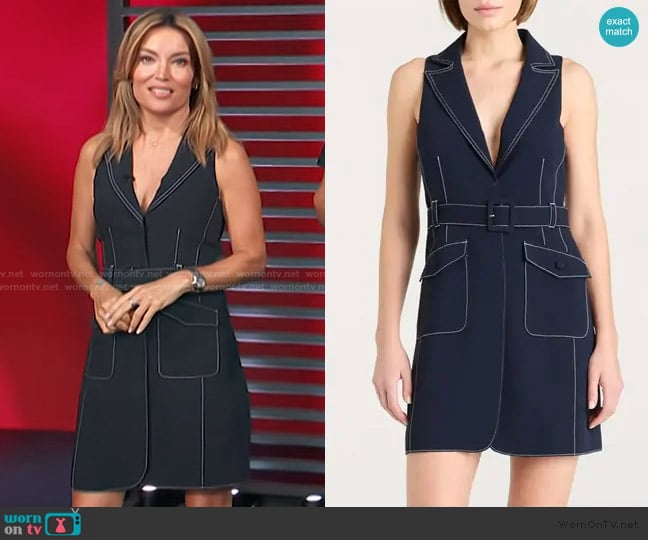 Cinq a Sept  Belize Belted Dress worn by Kit Hoover on Access Hollywood
