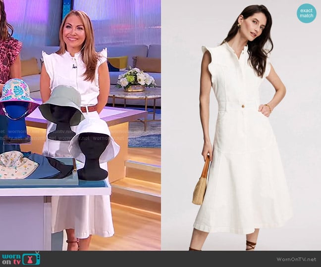 Dea Kudibal Devanti Denim Dress worn by Lori Bergamotto on Good Morning America