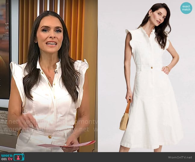 Dea Kudibal Devanti Dress worn by Lilia Luciano on CBS Mornings