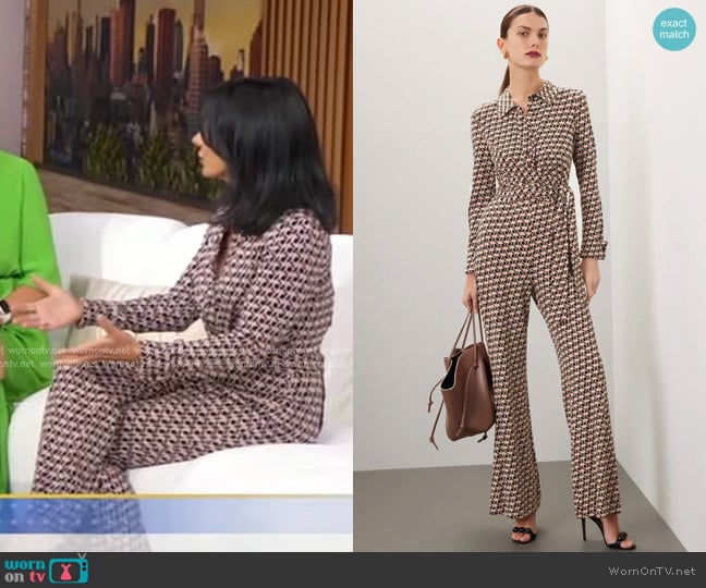Diane von Furstenberg Michele Jumpsuit worn by Dr. Tara Narula on Good Morning America