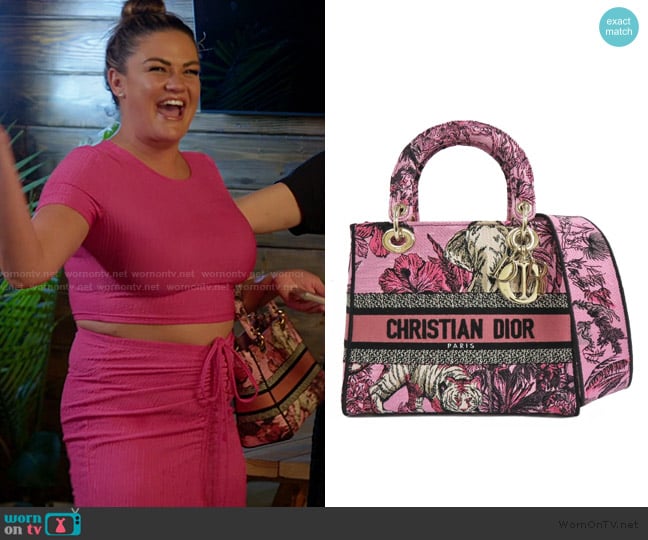 Dior D-Lite Toile de Jeu Voyage Dee Light worn by Brittany Cartwright on The Valley
