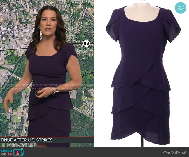 Eliza J Empire Waits Chiffon Dress worn by Heather O’Rourke on Good Morning America