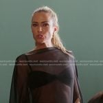 Kristin’s black mesh mini dress on Honestly Cavallari The Headline Tour