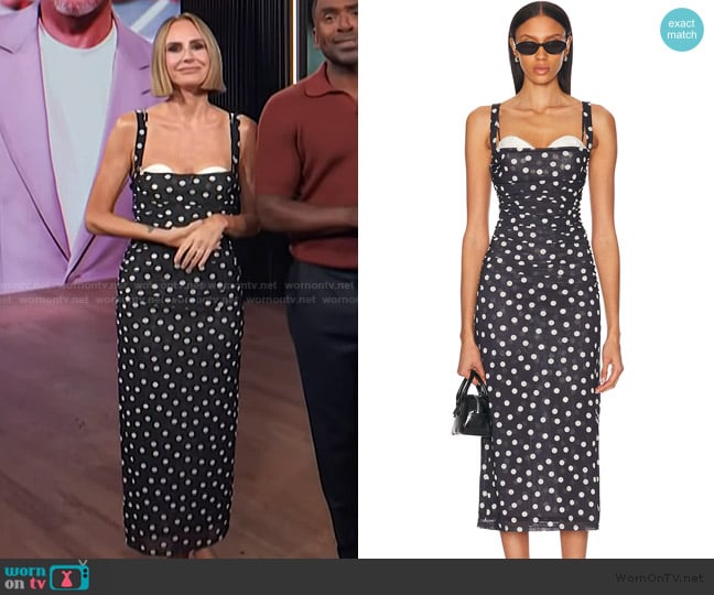 LPA Carla Midi Dress worn by Keltie Knight on E! News