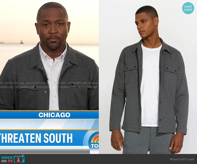 Ledger & Ford Arcadia Jacket in Charcoal worn by Aaron Gilchrist on Today