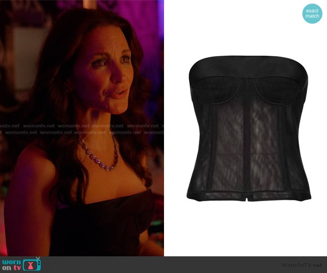 Maison Margiela Tulle Bustier Top worn by Charlotte York (Kristin Davis) on And Just Like That