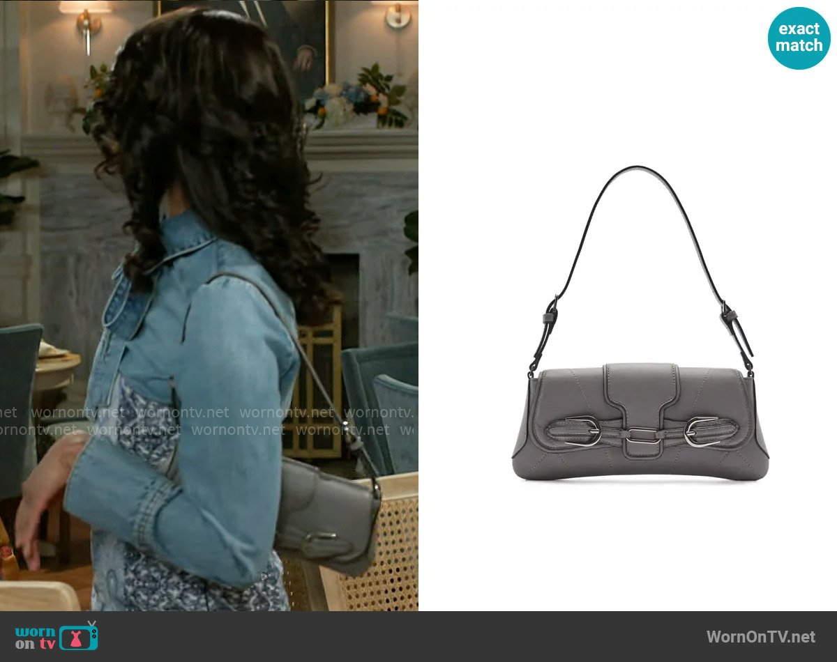Mango Faux Leather Shoulder Bag worn by Kat Richardson (Colby Muhammad) on Beyond the Gates