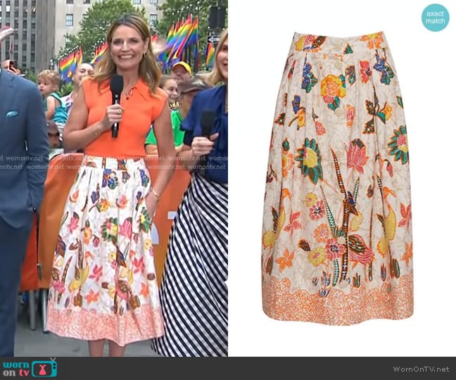 Cara Cara Marge Skirt worn by Savannah Guthrie on Today