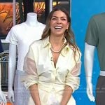 Melissa Garcia’s tulle sheer shirt on Today