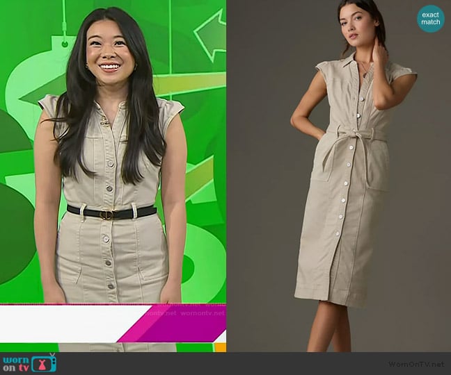 Paige Jaxsyn Midi Dress worn by Vivian Tu on Today