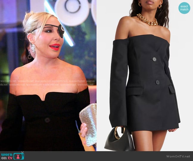 SIR Sandrine Off-shoulder Blazer Dress worn by Marysol Patton (Marysol Patton) on The Real Housewives of Miami