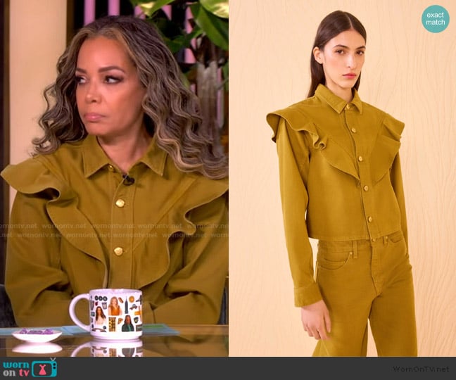 Ulla Johnson The Mathilde Shirt worn by Sunny Hostin on The View