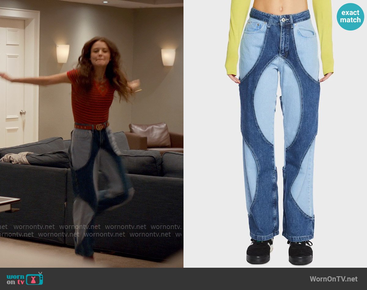 The Ragged Priest Circle Layered Dad Jeans worn by Maxine Baker (Sara Waisglass) on Ginny & Georgia
