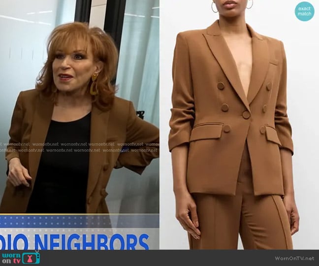Veronica Beard Tomi Matte Crepe Jacket worn by Joy Behar on Good Morning America