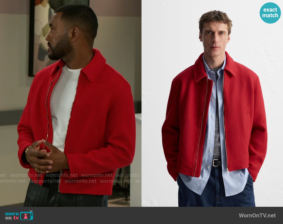 Zara Boucle Wool Blend Jacket worn by Andre Richardson (Sean Freeman) on Beyond the Gates
