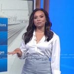 Adelle’s grey denim skirt on Today