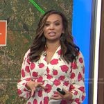 Adelle’s rose print mini dress on Today