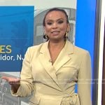 Adelle’s beige pleated blazer dress on Today