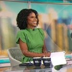 Adriana Diaz’s green midi dress on CBS Mornings