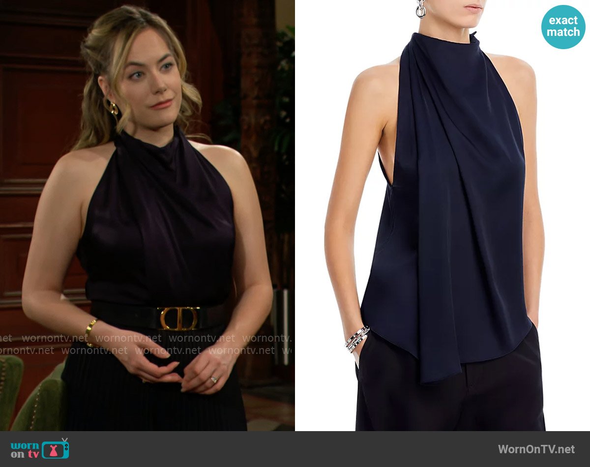 A.L.C. Erin Top worn by Hope Logan (Annika Noelle) on The Bold and the Beautiful