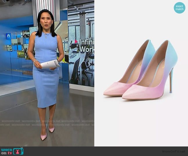 Aldo Stessy Heels worn by Vicky Nguyen on NBC News Daily