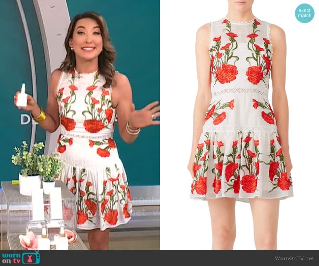 Alexis Blossom Sabella Dress worn by Courtney Cason on CBS Mornings