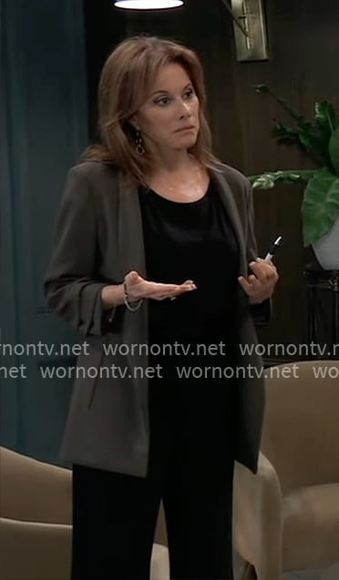 Alexis's olive blazer on General Hospital