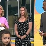 Ali Mierzejewski’s black floral dress on Today