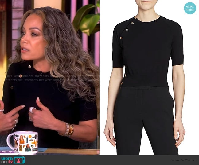 Altuzarra Mini Minamoto Cropped Sweater worn by Sunny Hostin on The View
